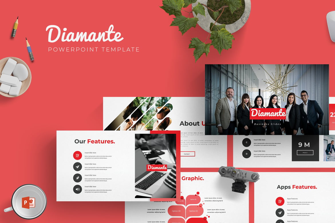 Template Powerpoint Diamante - Solusi Terbaik untuk Presentasi Anda
