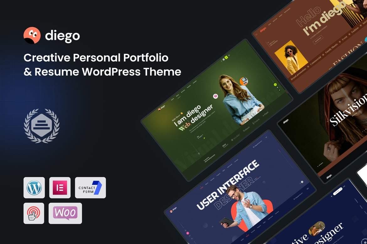 Diego - Tema WordPress Portofolio Kreatif dan Profesional