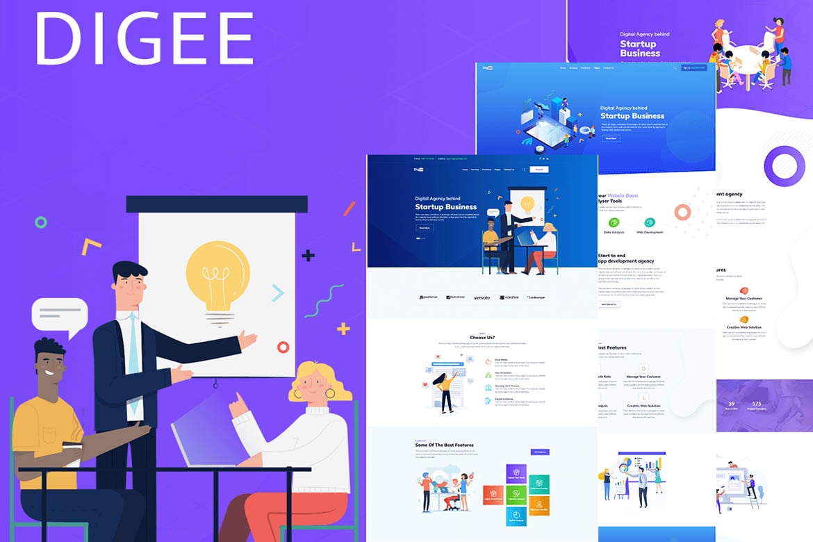Digee - Tema WordPress untuk Agensi Pemasaran Digital yang Modern