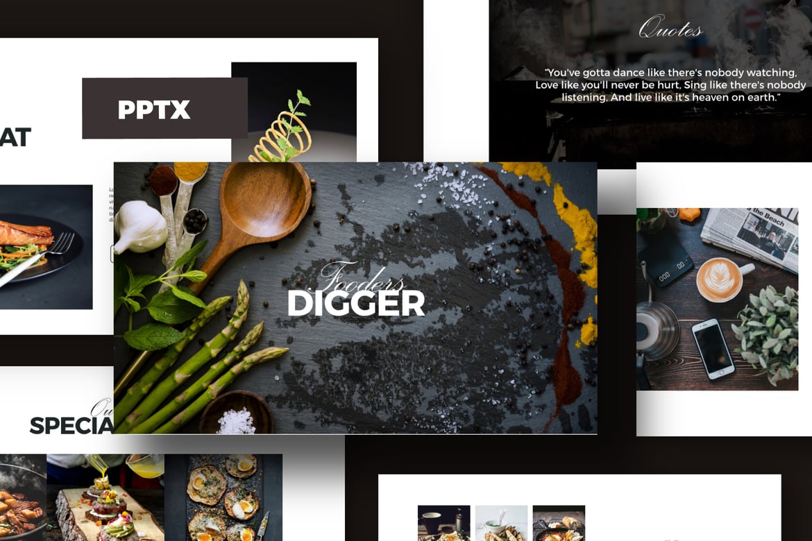 Template Presentasi PowerPoint Digger yang Kreatif dan Multifungsi