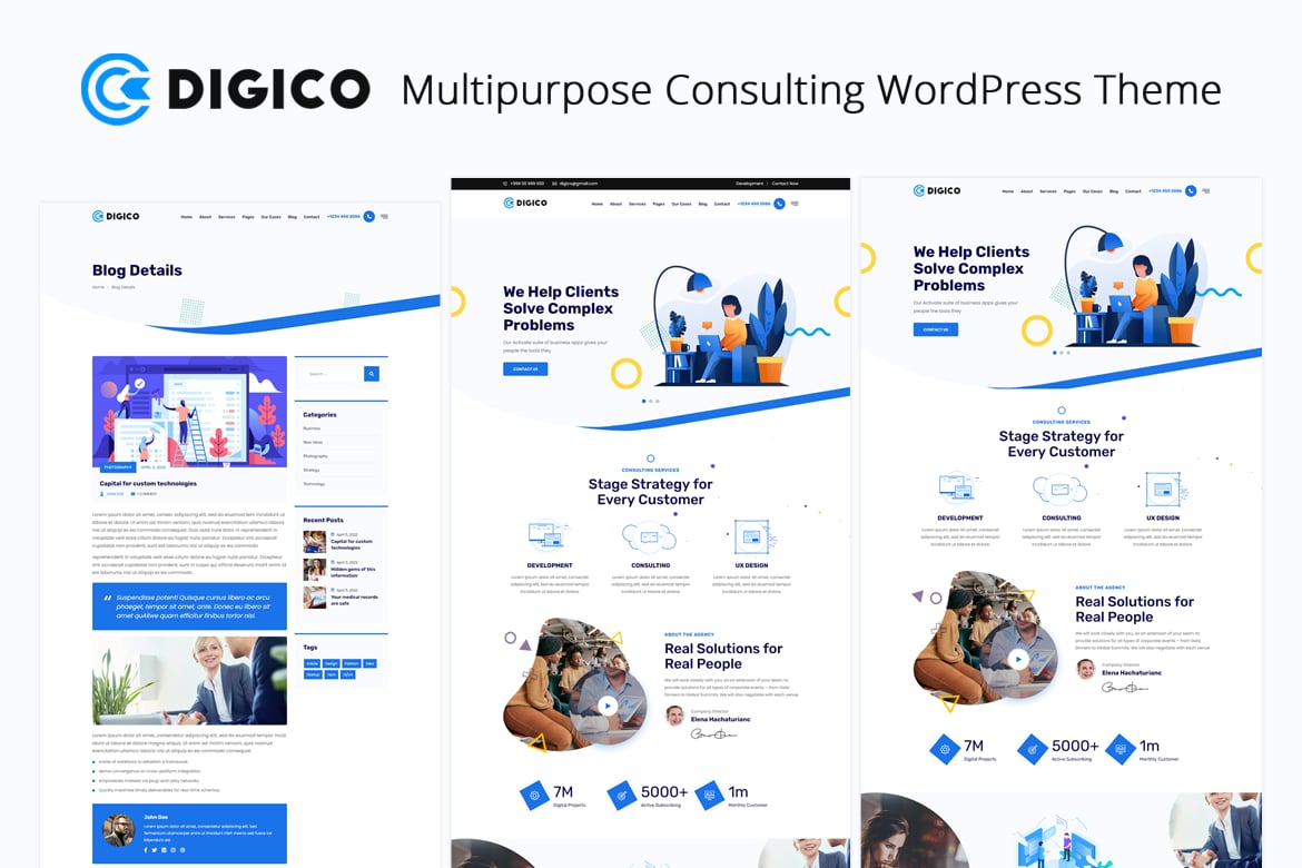 Digico - Tema WordPress Konsultasi Serbaguna yang Profesional