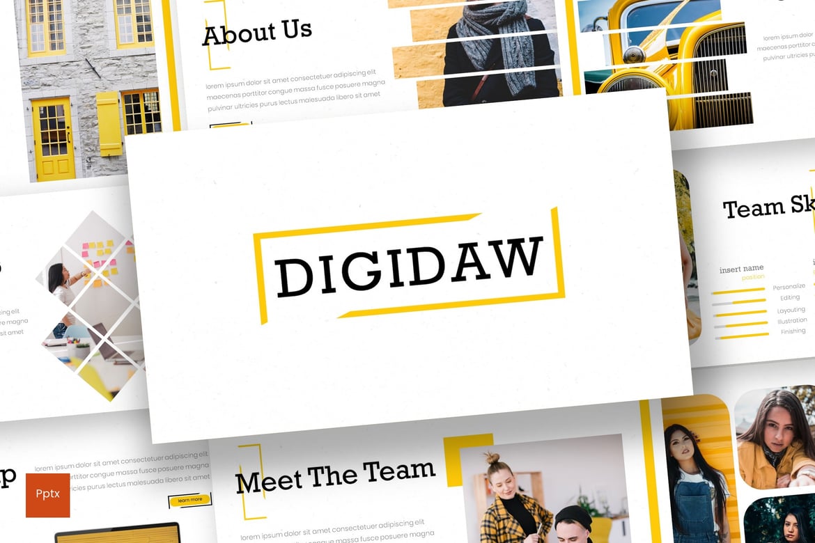 Template Presentasi Digidaw - Solusi Kreatif untuk PowerPoint Anda