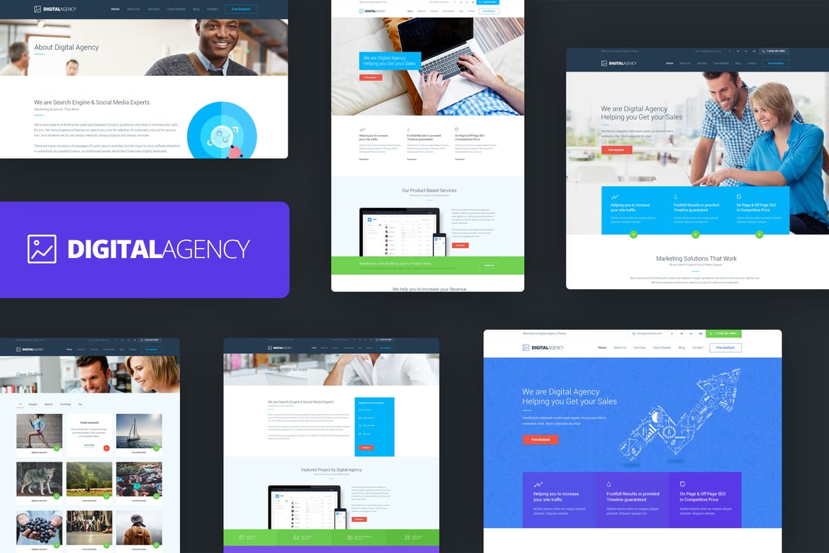 Template Web Digital Agency - SEO dan Pemasaran yang Responsif