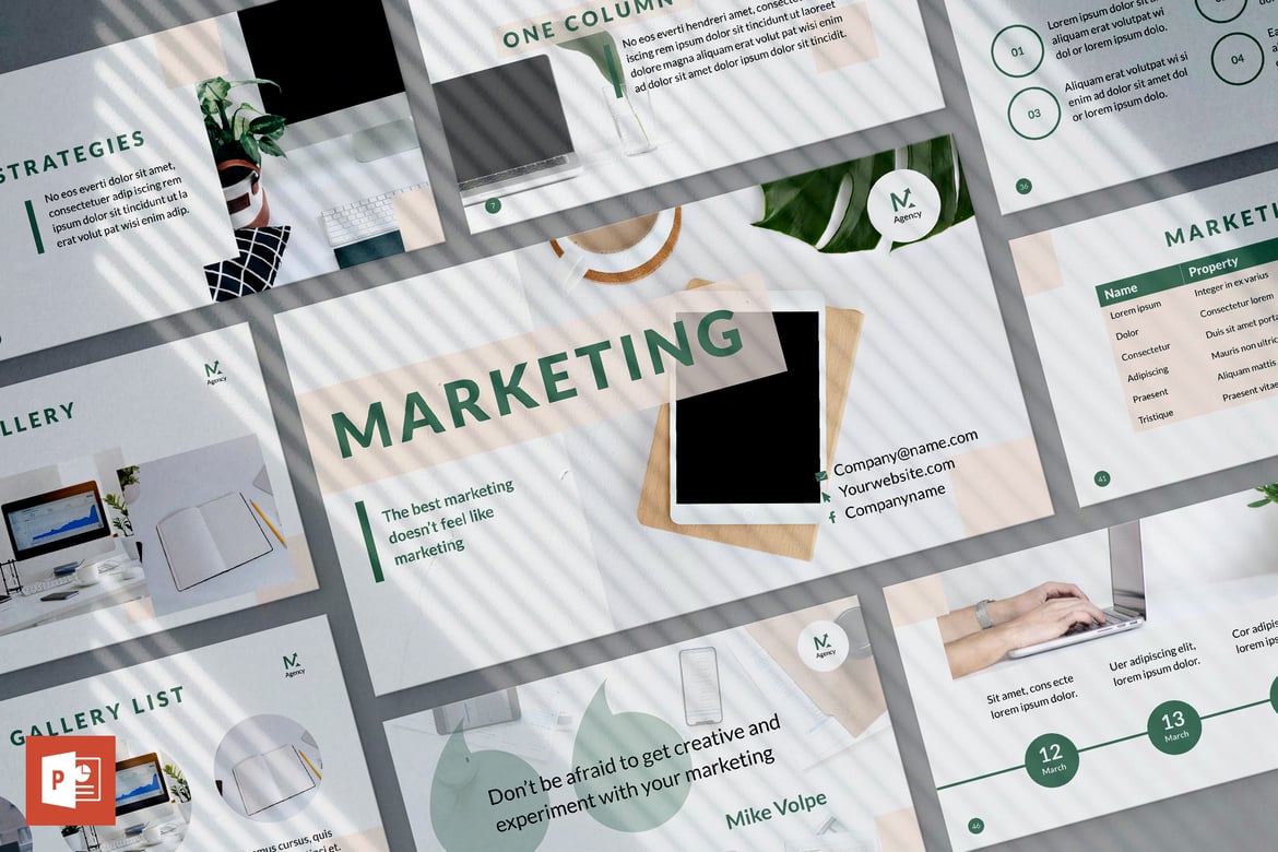 Template Presentasi PowerPoint untuk Digital Marketing yang Menarik