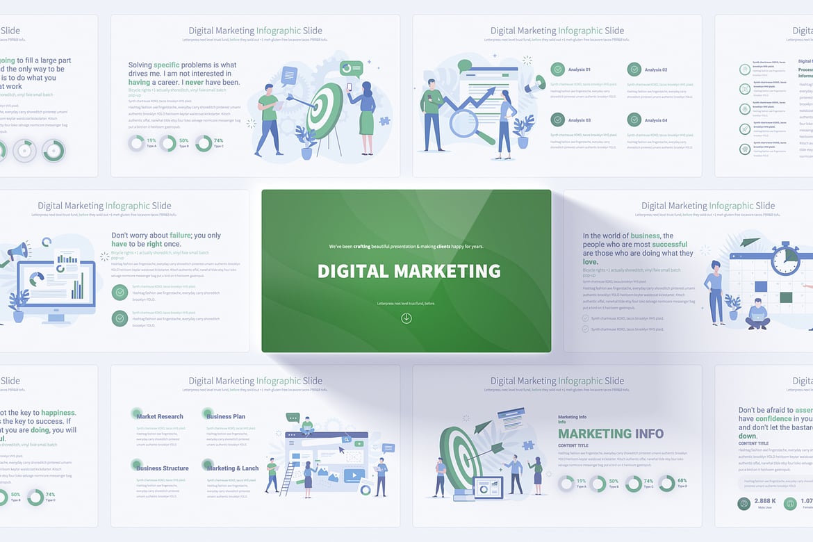 Template PowerPoint Digital Marketing yang Menarik dan Profesional