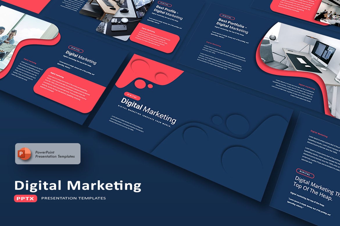 Template PowerPoint Digital Marketing yang Menarik dan Profesional