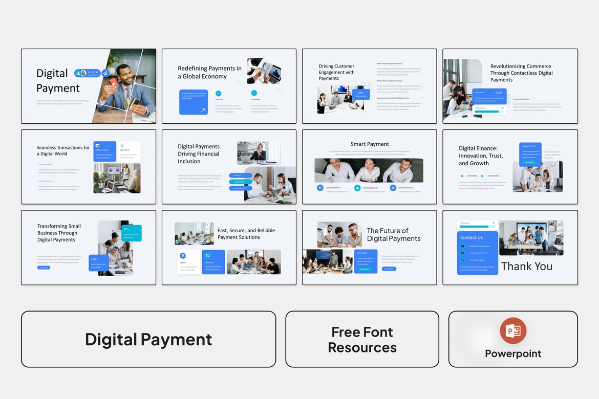 Template Presentasi Digital Payment yang Menarik dan Profesional