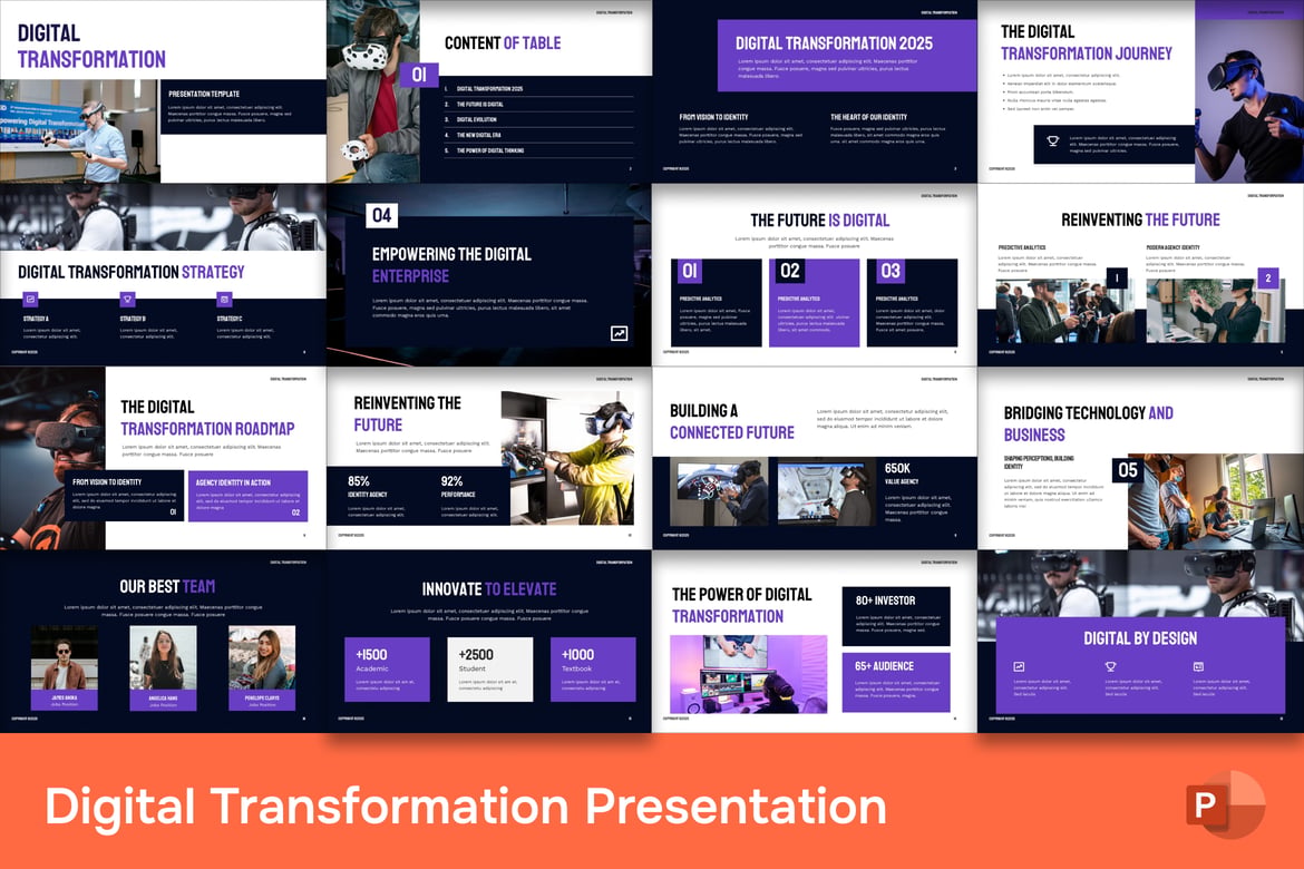 Template Presentasi Digital Transformation yang Memukau
