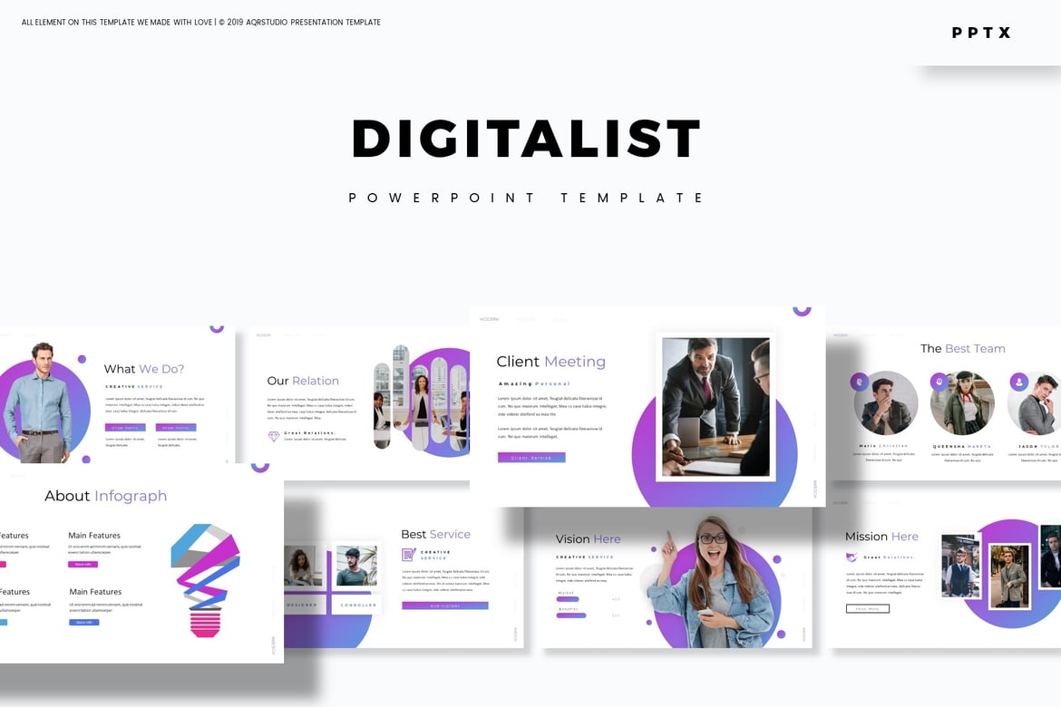 Digitalist - Template PowerPoint Serbaguna untuk Presentasi Anda