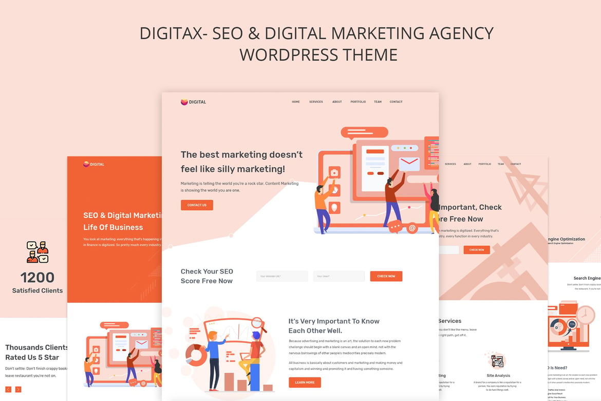 Digitax - Tema WordPress untuk Agensi SEO dan Pemasaran Digital Terbaik