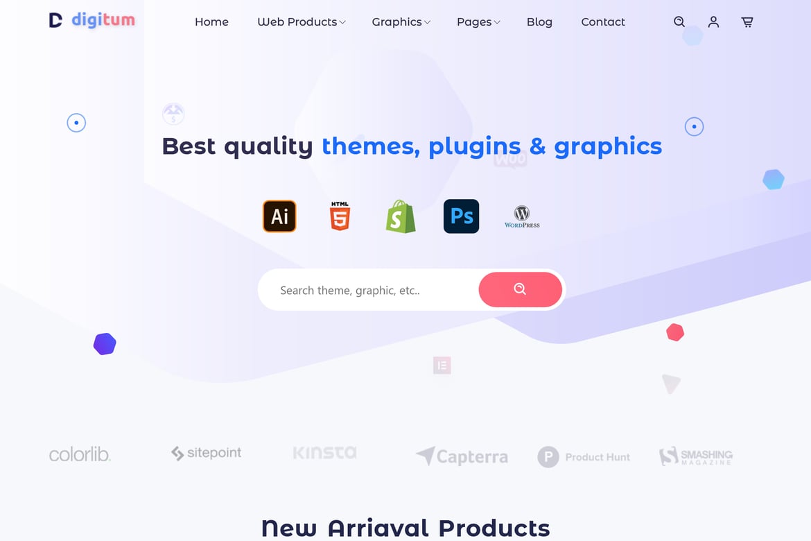 Digitum - Template Website Pasar Digital yang Menarik