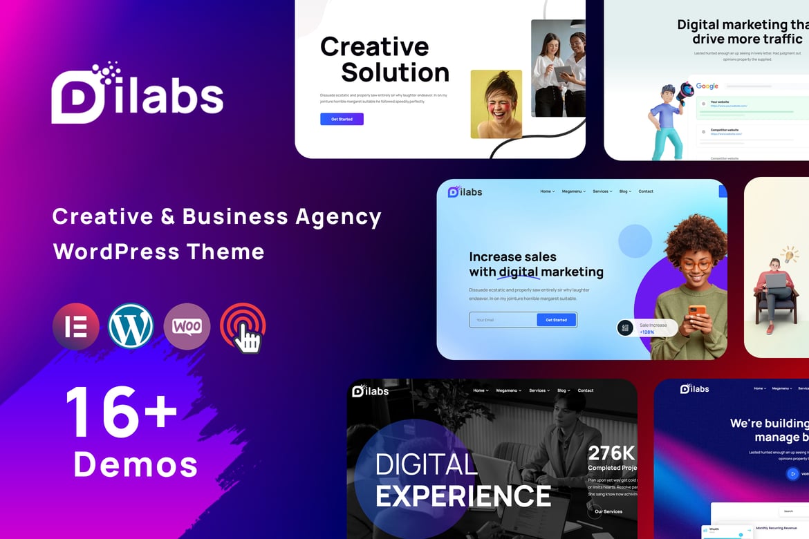 Dilabs – Tema WordPress Kreatif untuk Agensi Digital dan Startup