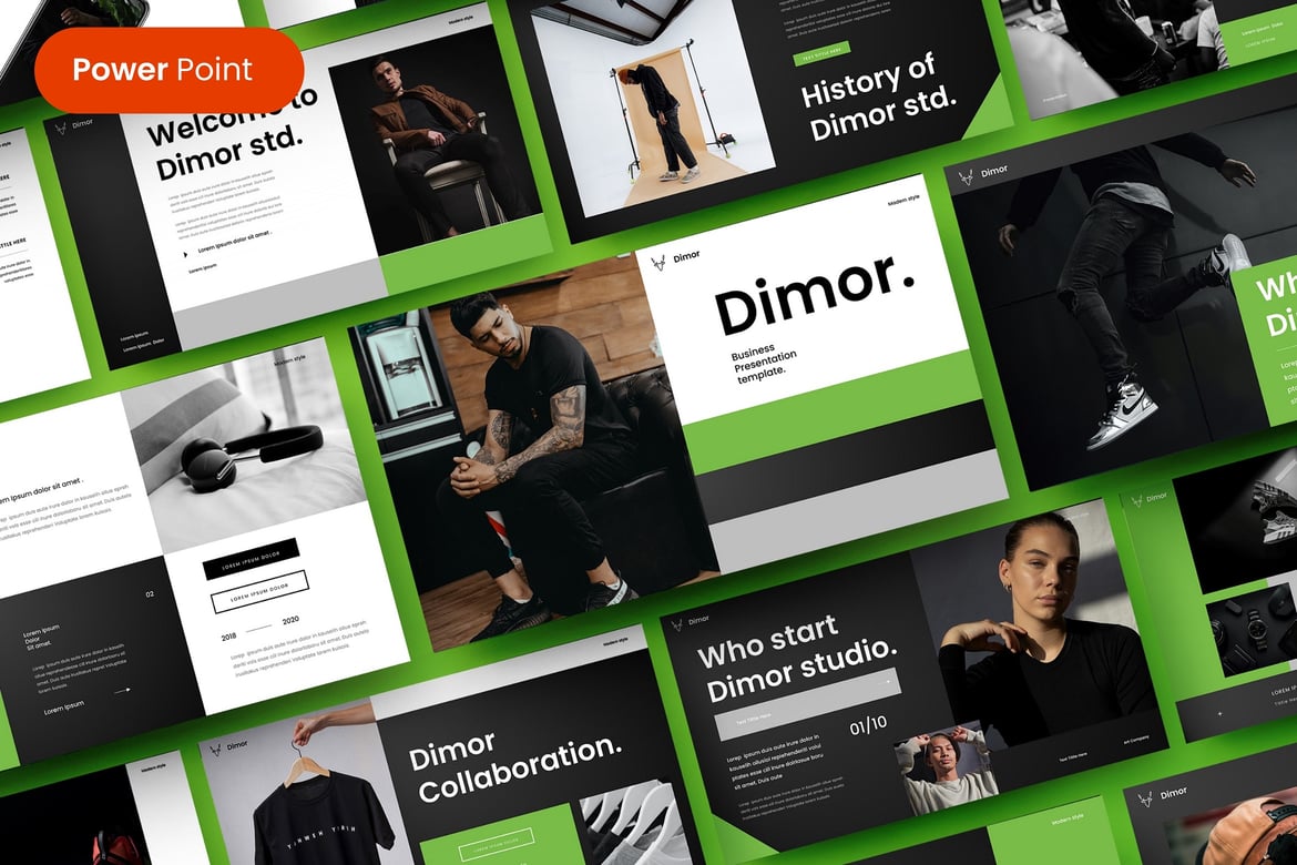Dimor – Template PowerPoint Bisnis yang Menarik