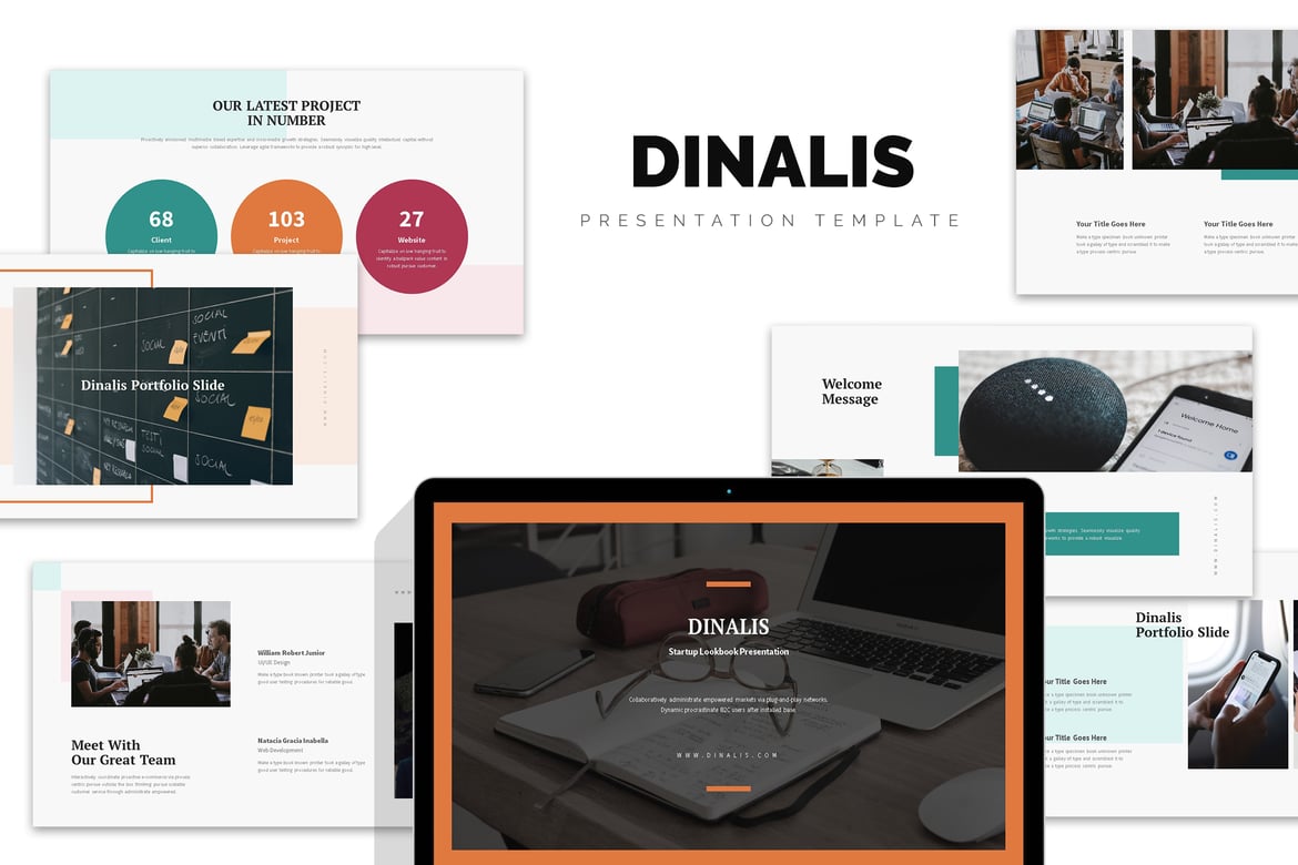 DInalis: Template PowerPoint Rencana Bisnis untuk Startup yang Menarik