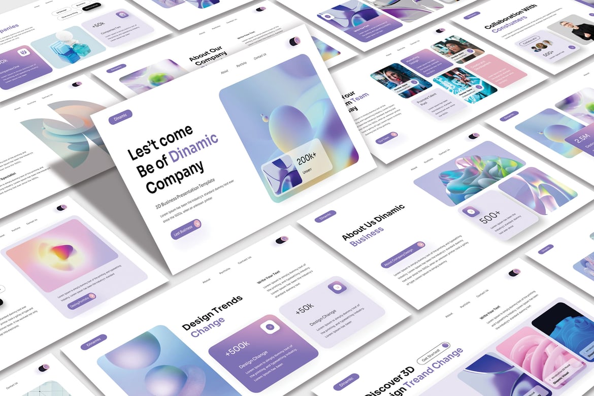 Template PowerPoint Dinamis yang Kreatif dan Modern