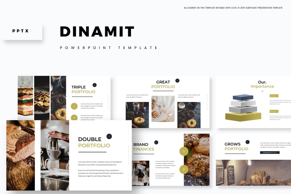 Dinamit - Template PowerPoint Serbaguna untuk Presentasi Menarik