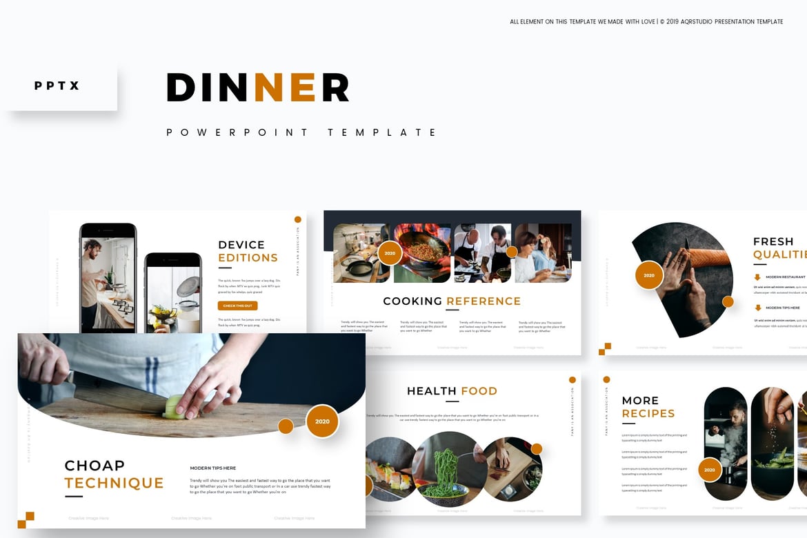 Template Powerpoint Makan Malam yang Menarik dan Profesional