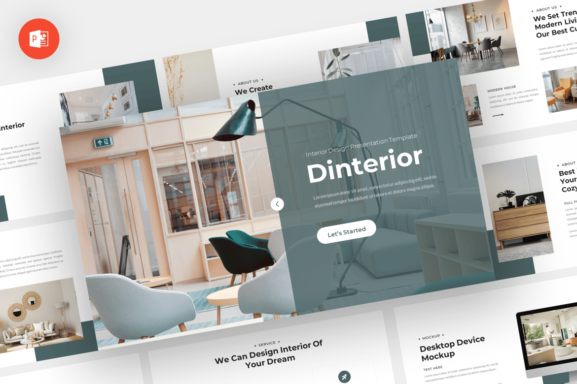 Dinterior - Template Powerpoint Interior Modern dan Profesional