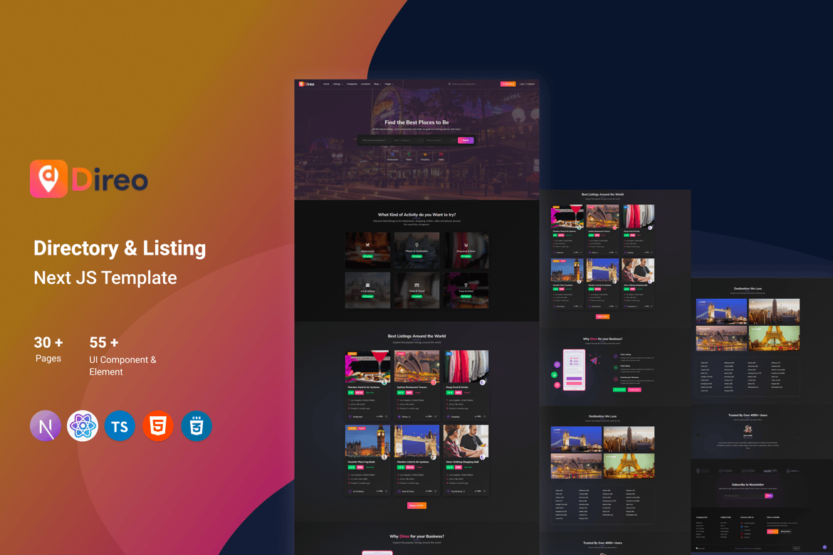 Direo — Template Website Direktori Modern untuk Bisnis Anda
