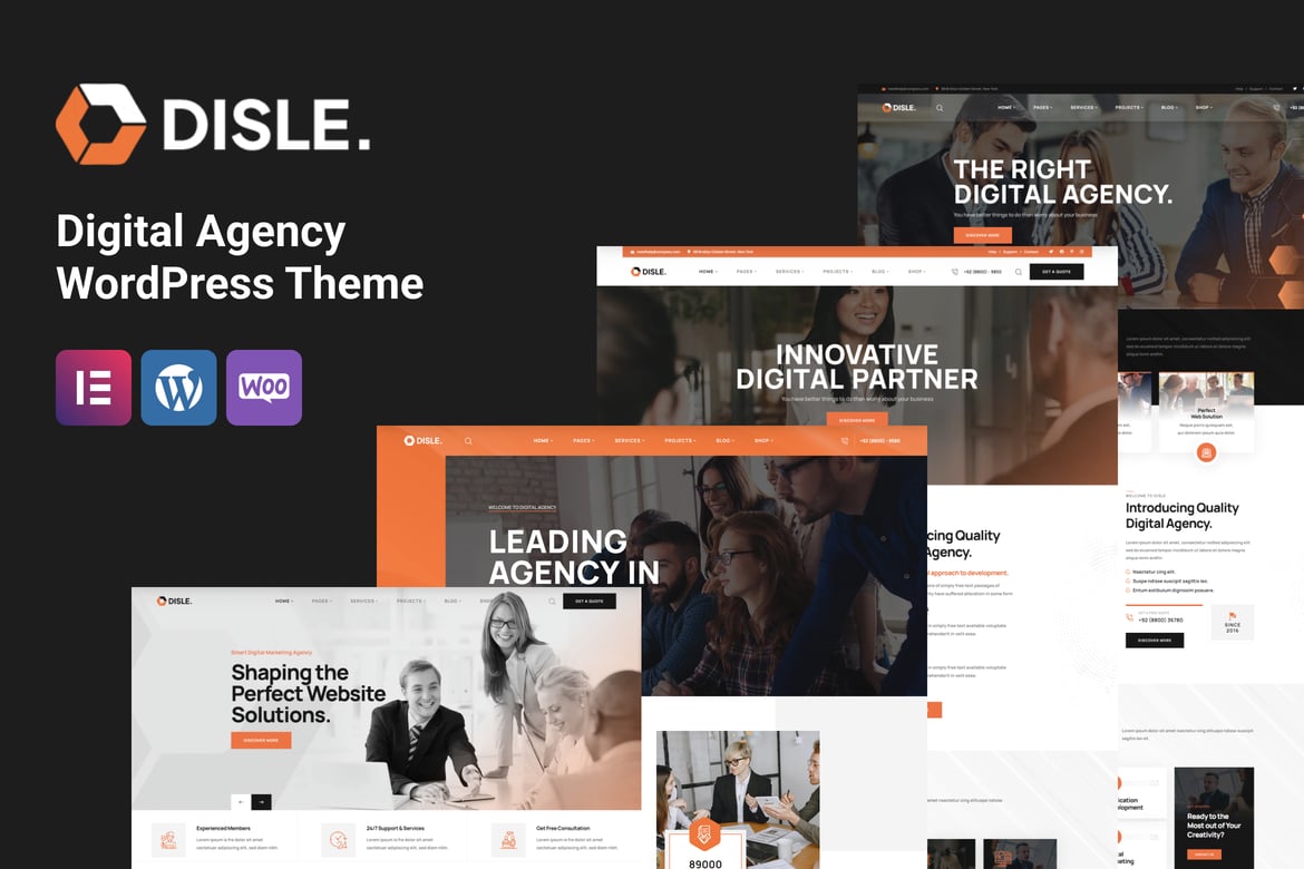 Disle - Tema WordPress untuk Agensi Digital yang Fleksibel dan Mudah Digunakan
