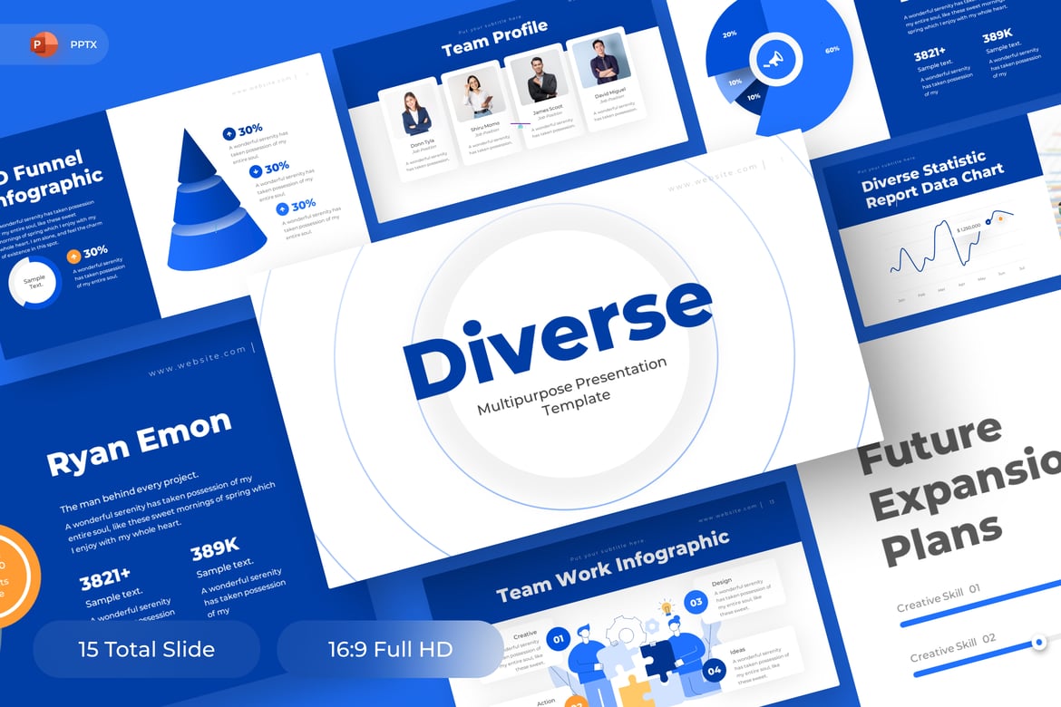 Template Presentasi Serbaguna - Diverse PowerPoint