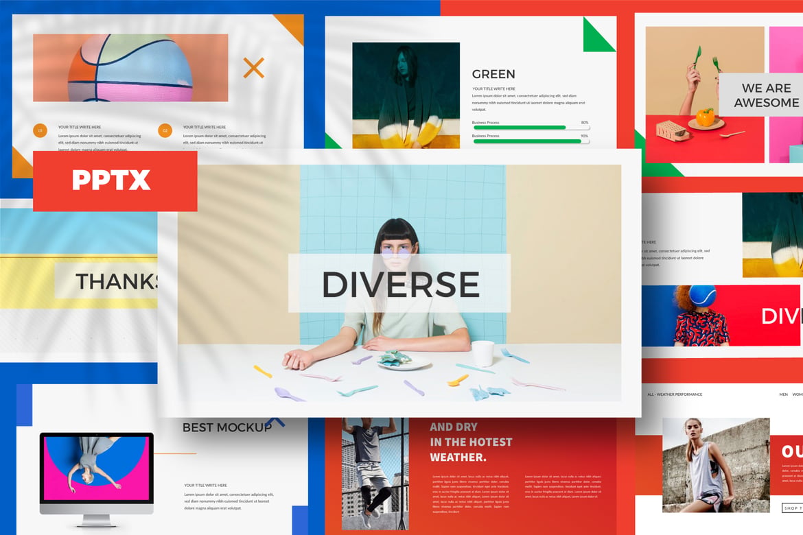 DIVERSE - Template PowerPoint Kreatif dan Serbaguna