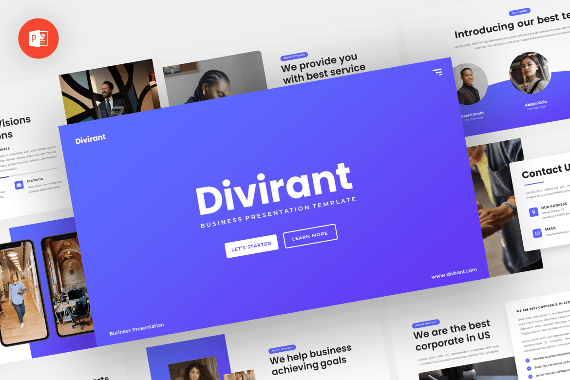 Divirant - Template Presentasi Powerpoint Profesional