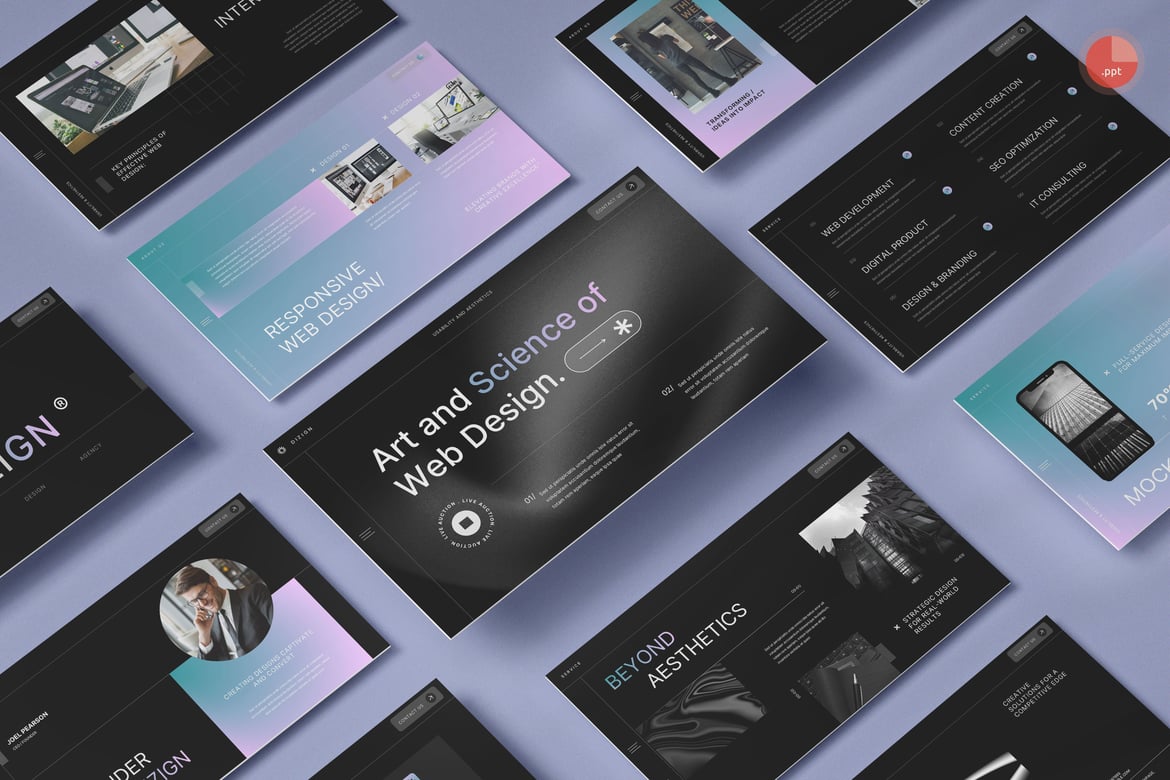 Template Presentasi Profesional Dizign - Agensi Desain Web