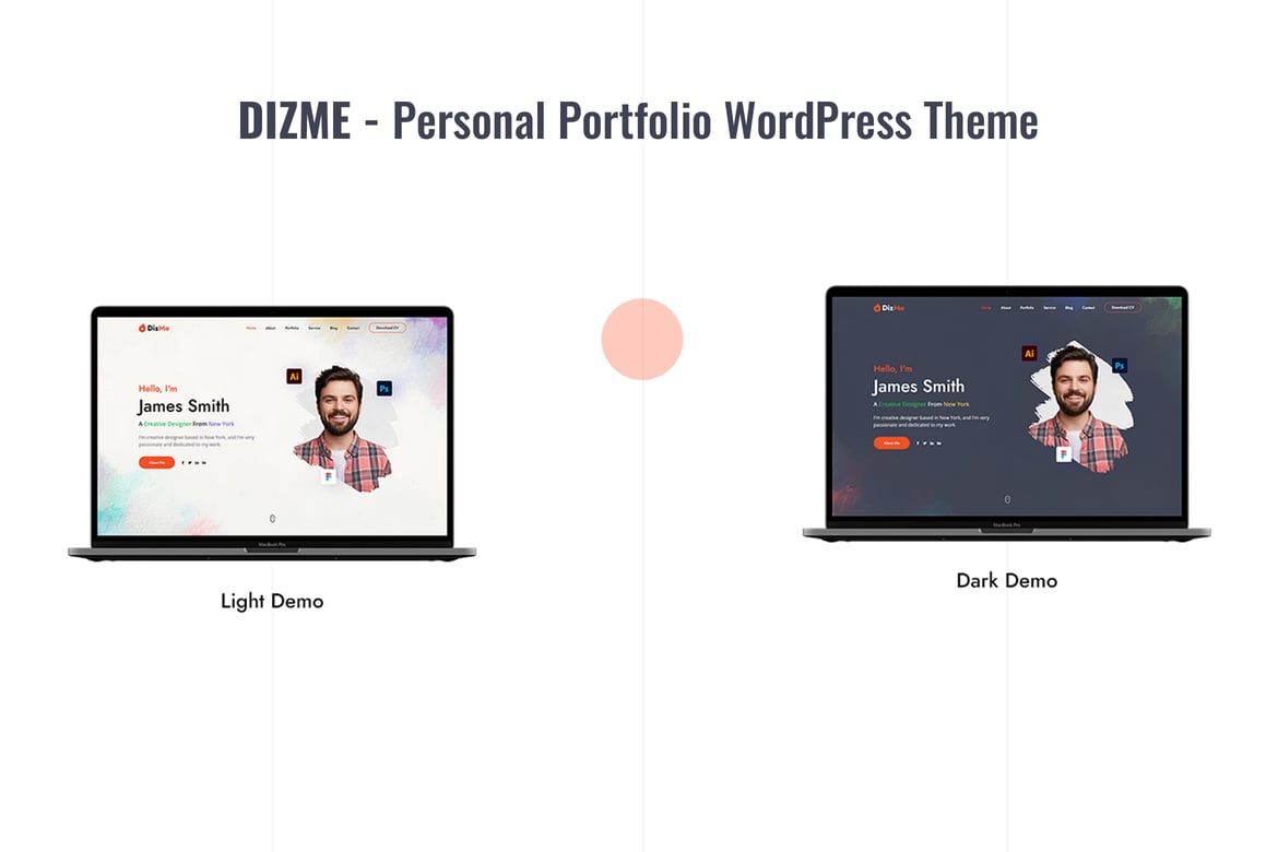 Dizme - Tema WordPress Portofolio Pribadi yang Menarik