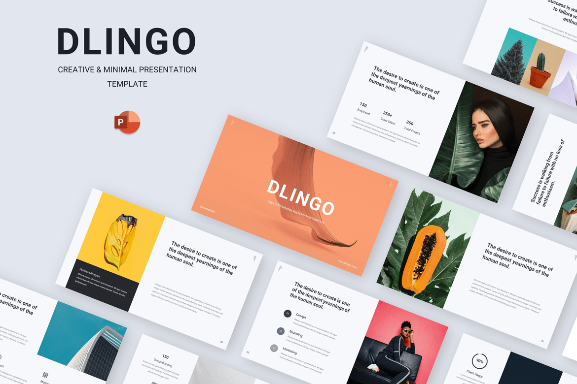 Dlingo - Template Presentasi PowerPoint Kreatif dan Minimalis