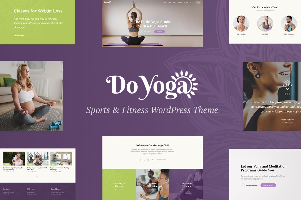 Tema WordPress Do Yoga - Studio Fitness & Klub Yoga yang Menarik