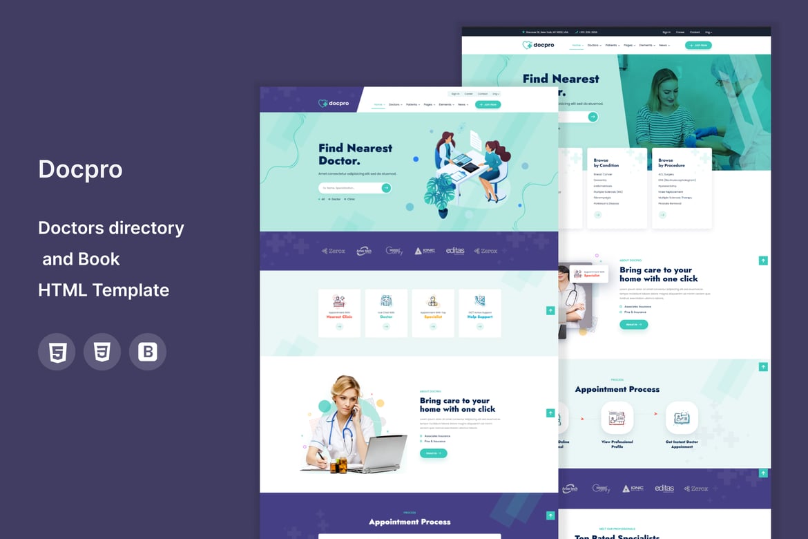 Template Website Dokter - Direktori Dokter & Pemesanan Online