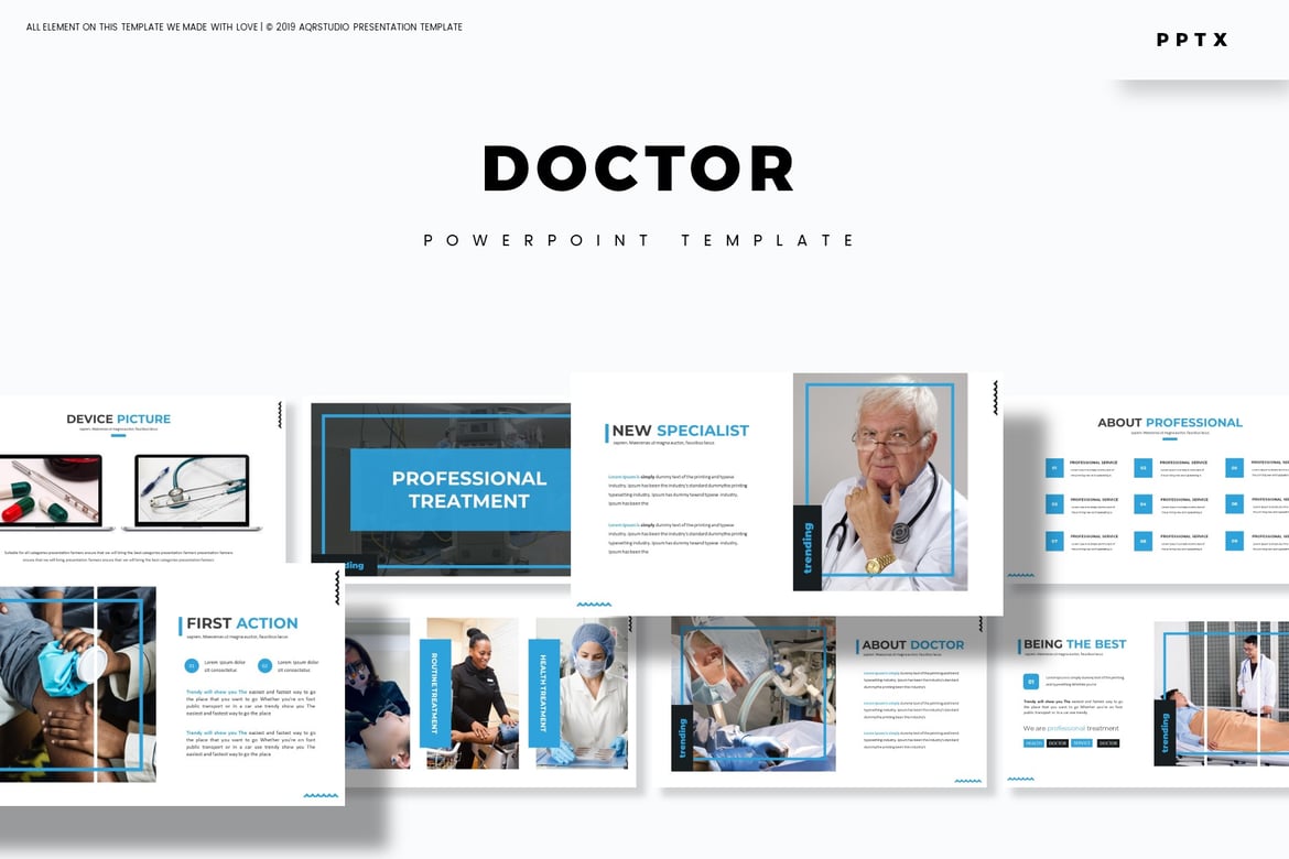 Template Powerpoint Dokter - Solusi Presentasi Profesional