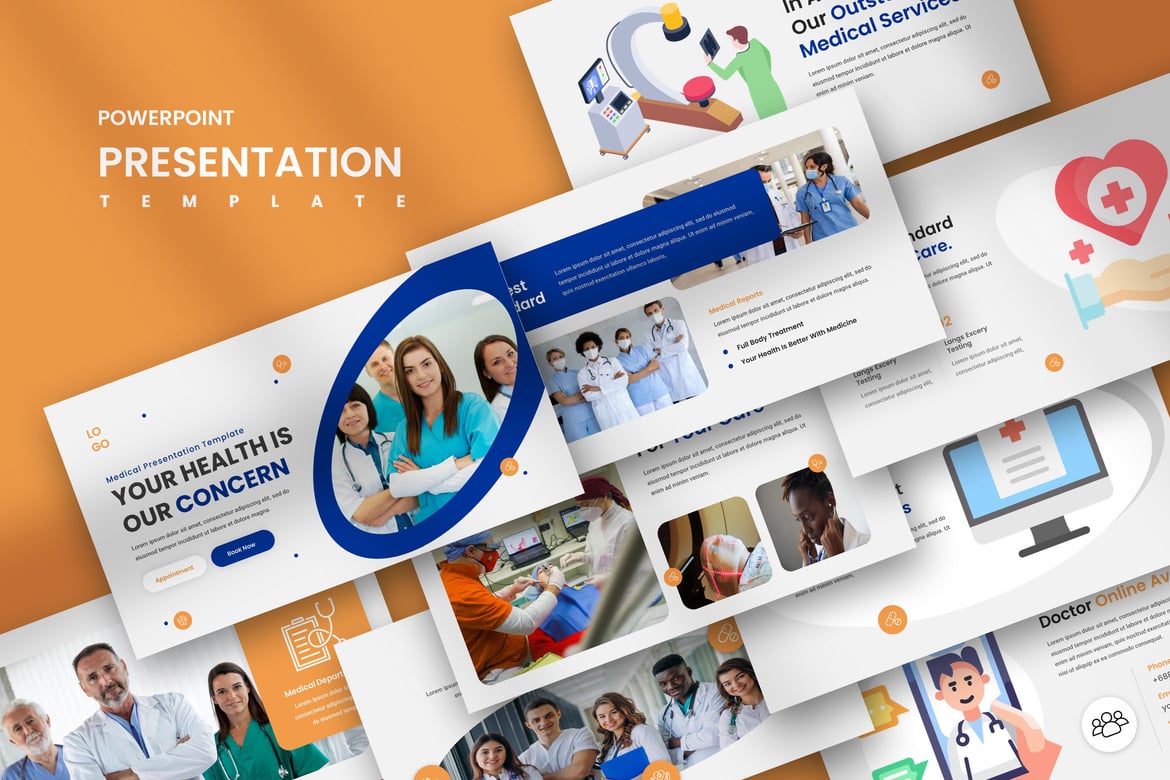 Template Presentasi PowerPoint untuk Dokter dan Medis yang Profesional