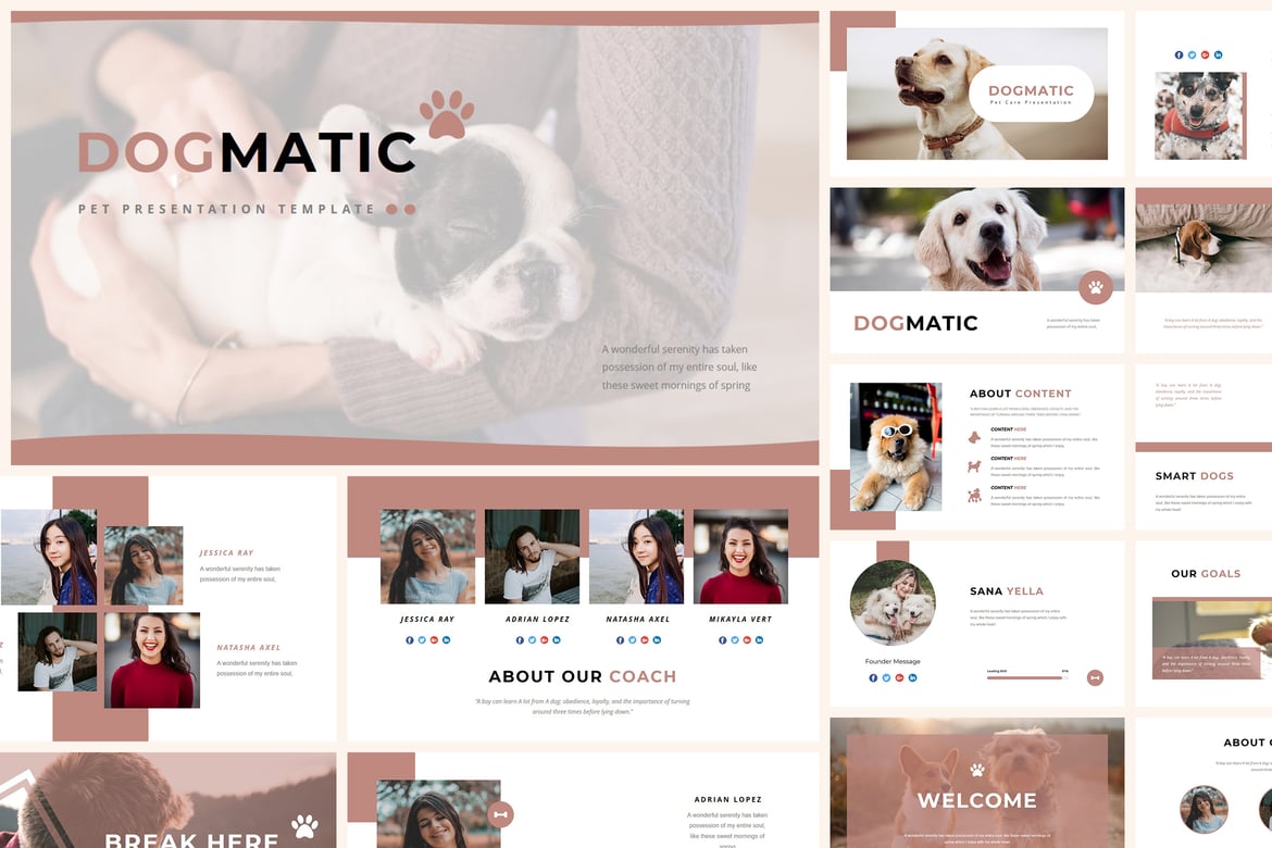 Dogmatic - Template Presentasi PowerPoint untuk Kesehatan Hewan