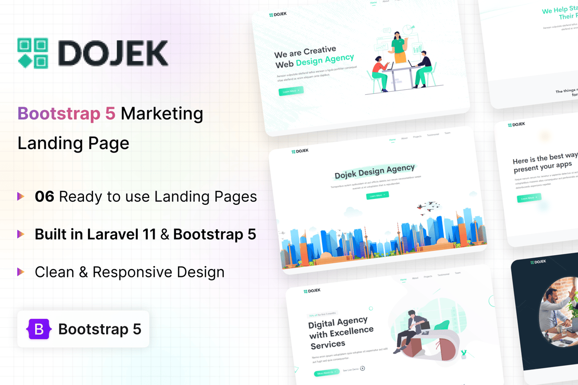 Dojek - Template Website Landing Page yang Responsif dan Efisien