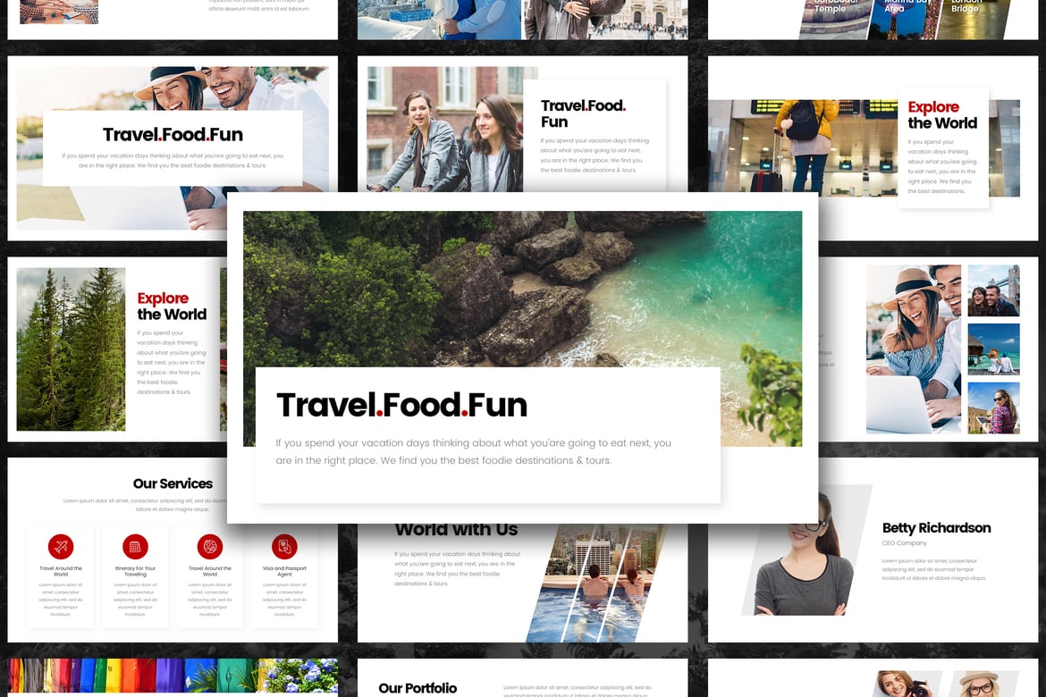 Dolan – Template PowerPoint Menarik untuk Presentasi Perjalanan