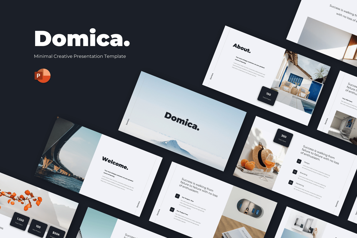 Domica - Template Presentasi Pitch Deck Minimalis yang Menarik