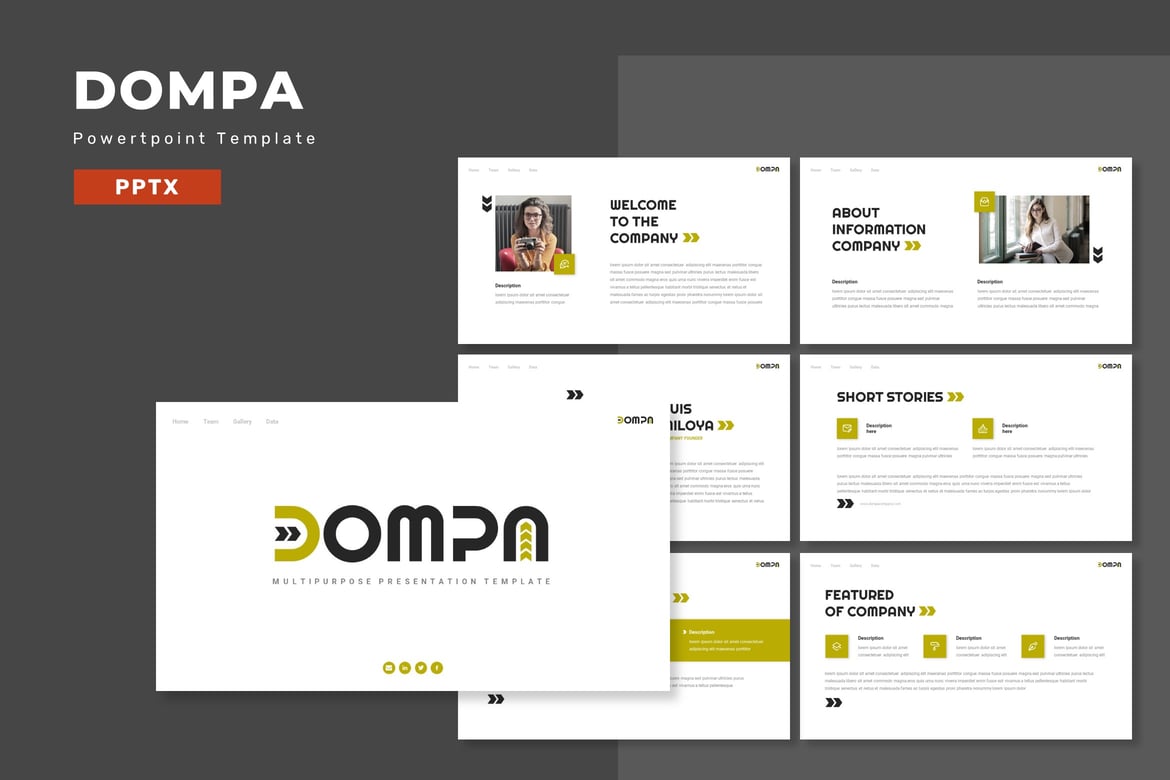 Dompa - Template PowerPoint Serbaguna untuk Semua Kebutuhan Presentasi