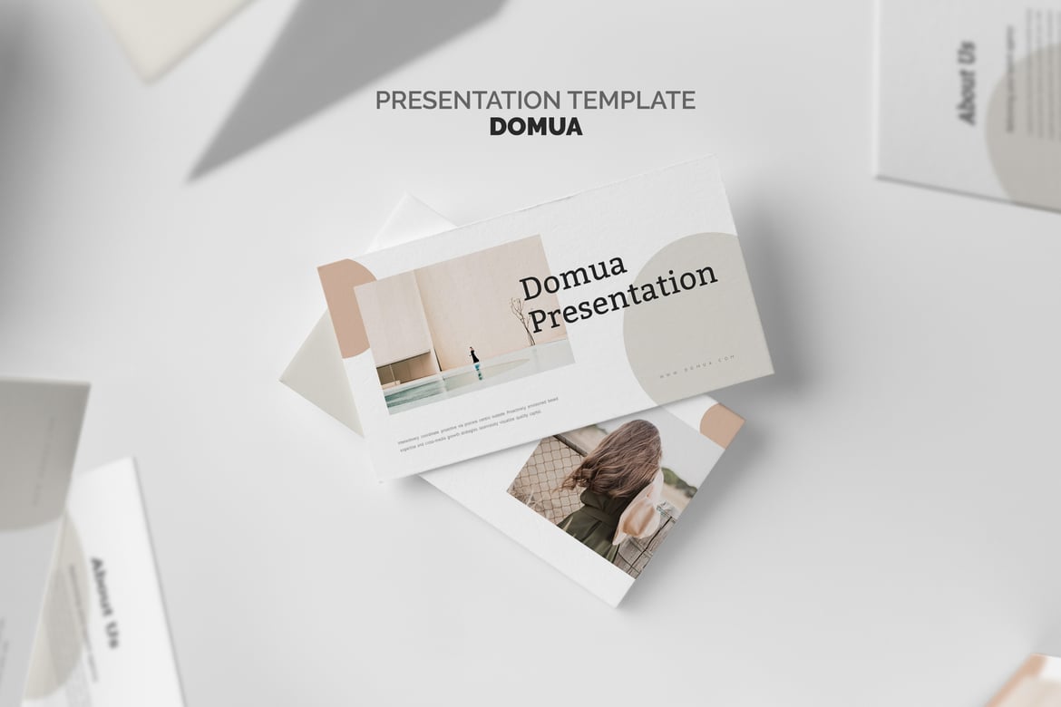 Domua: Template Presentasi PowerPoint untuk Agensi Bakat