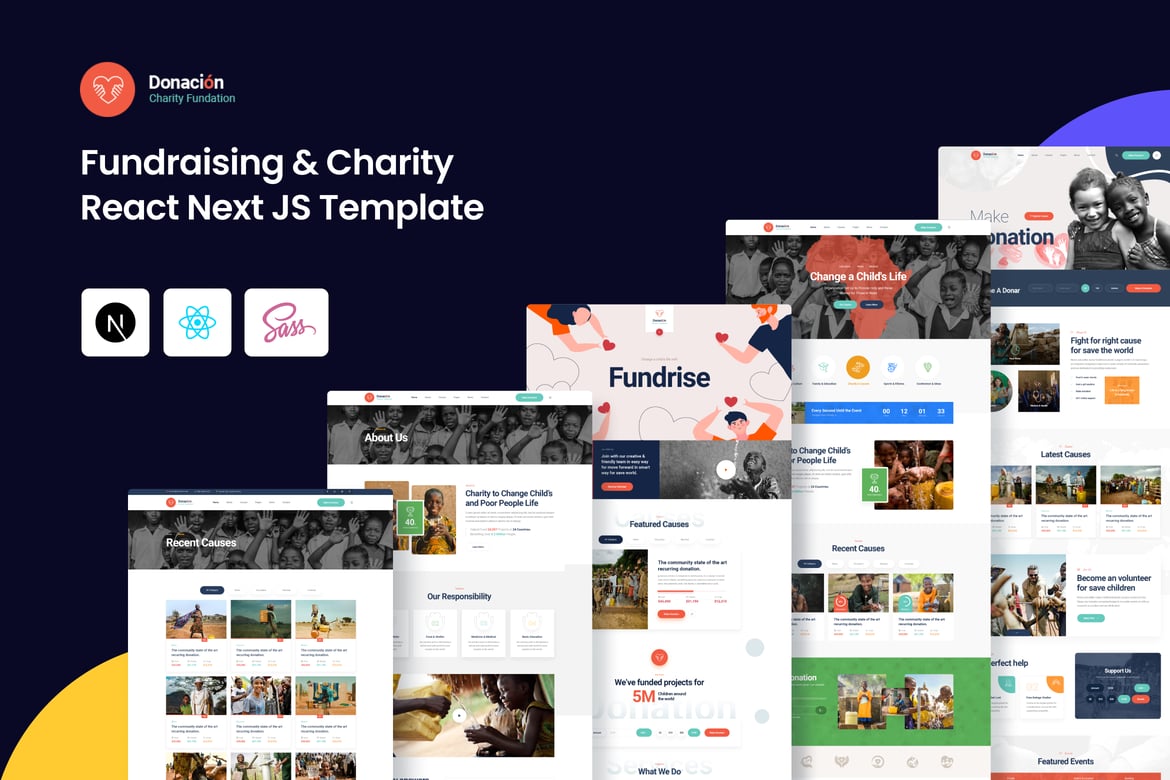 Donacion - Template Website Charity dan NGO Berbasis React Next.js