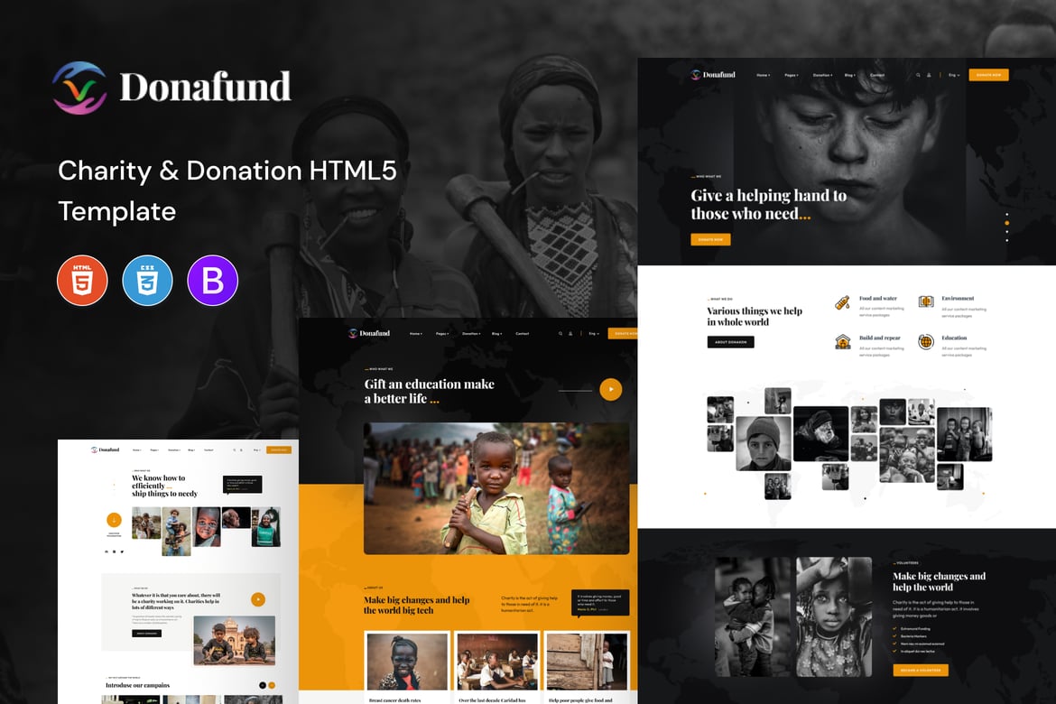 Donafund – Template Website Fundraising & Amal yang Menarik