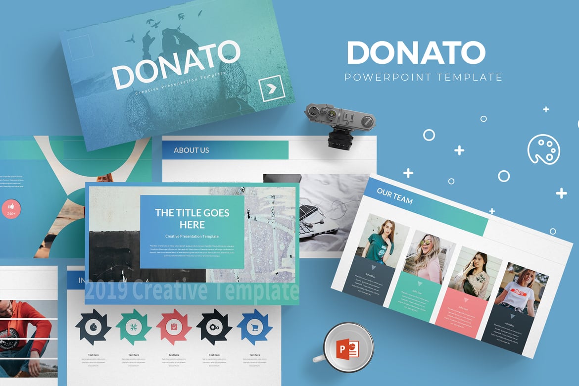 Donato - Template Powerpoint Kreatif untuk Presentasi Menarik