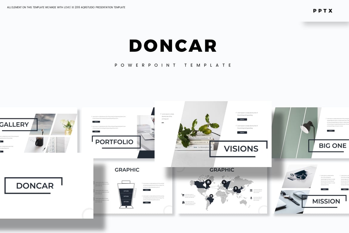 Template Powerpoint Doncar - Solusi Presentasi Profesional
