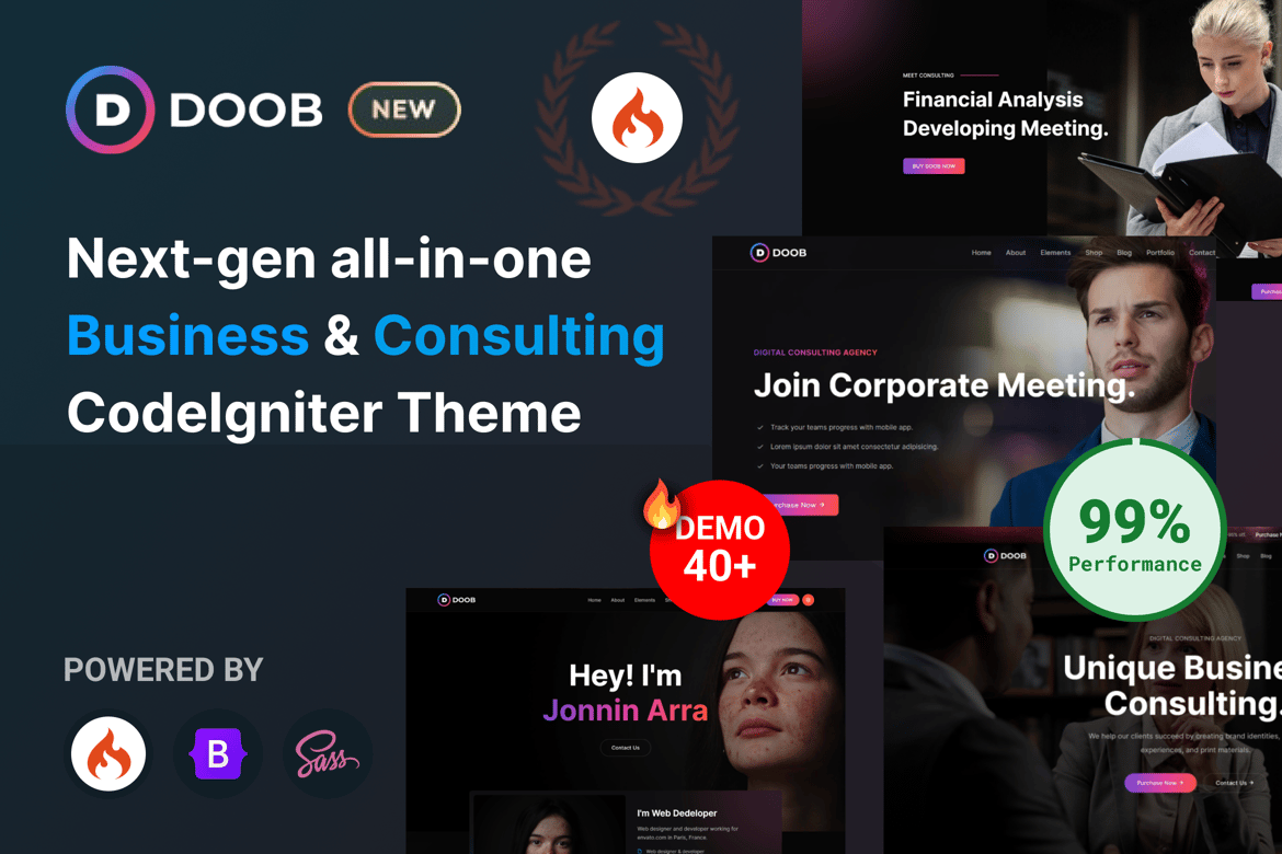 Doob - Template Website Bisnis & Konsultasi Berbasis CodeIgniter