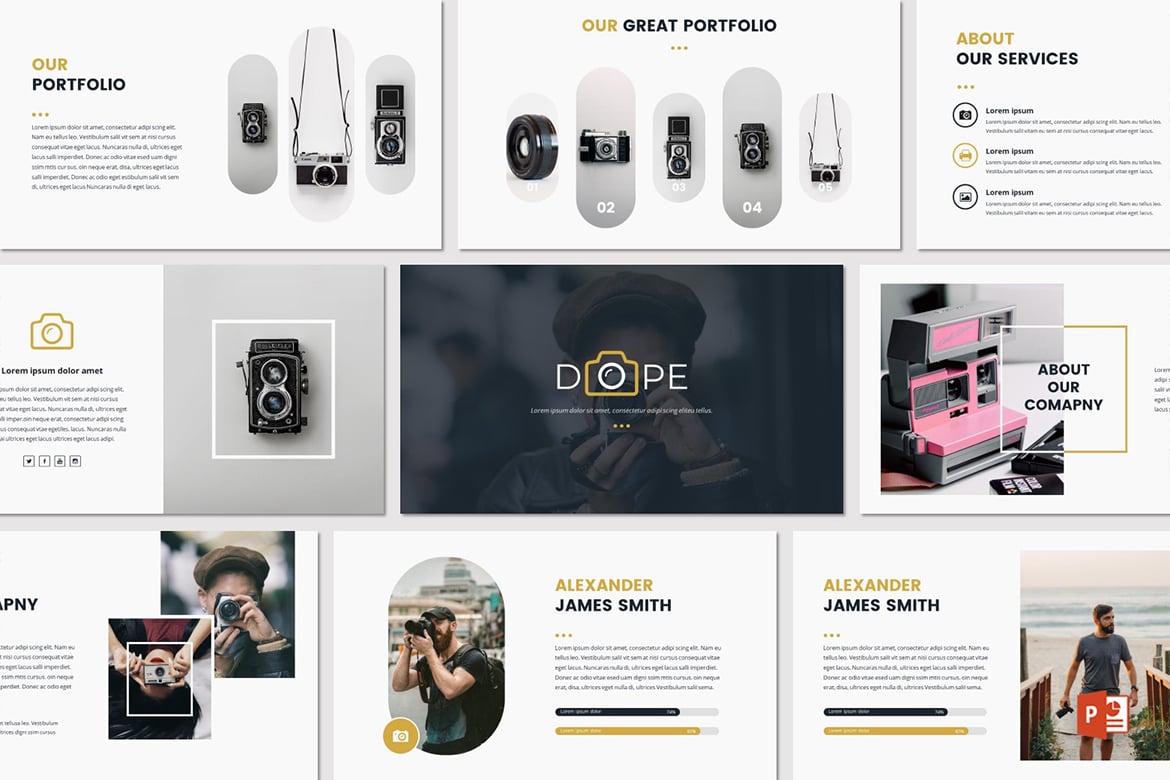 Template Powerpoint DOPE - Presentasi Kreatif dan Minimalis