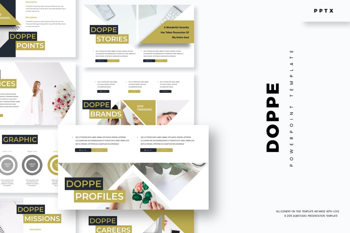 Doppe - Template Powerpoint Serbaguna yang Menarik