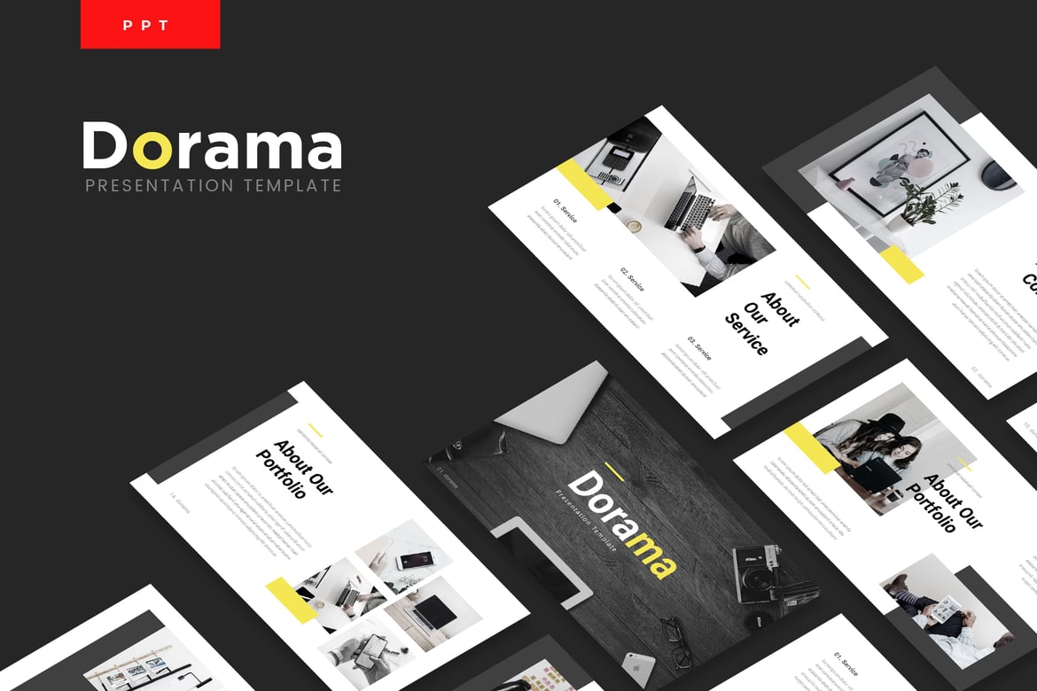 Template Powerpoint Dorama - Solusi Presentasi Korporat Anda
