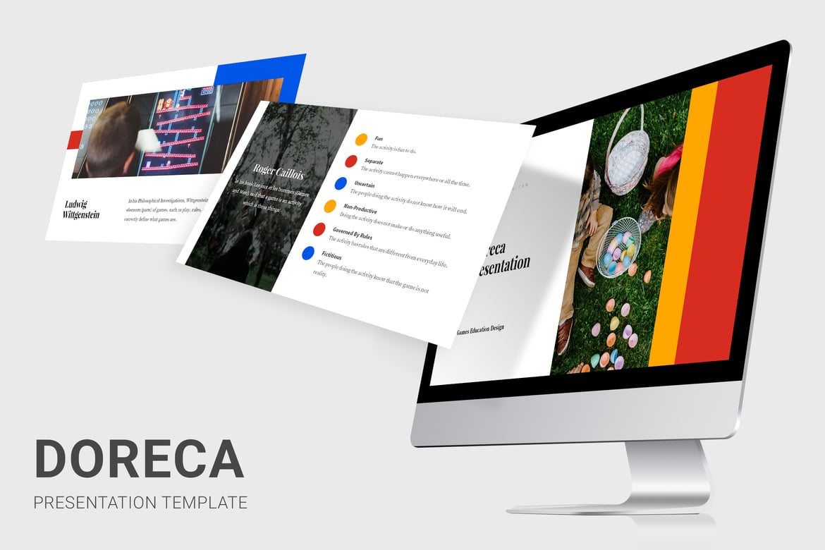 Template PowerPoint Doreca: Belajar tentang Game dengan Menarik