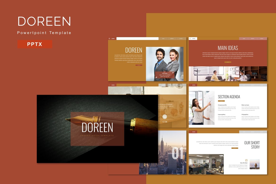 Template PowerPoint Doreen: Solusi Presentasi Profesional untuk Bisnis Anda